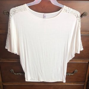 Top with lace detail